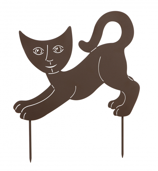 Goebel Olimpia Rosina Wachtmeister Katze Gartenstecker Metall ANGEBOT