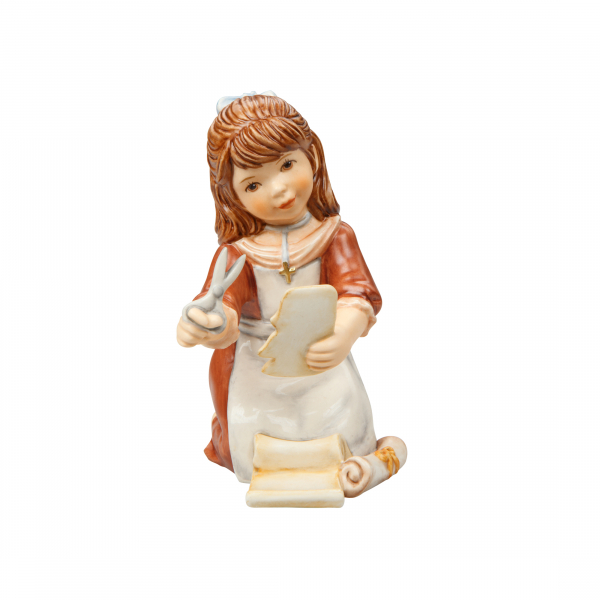 Goebel Johanna beim Basteln 10 cm Goebelfigur Weihnacht Figur