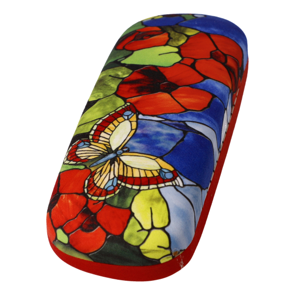 Goebel Brillenetui mit Brillenputztuch Artis Orbis - Schmetterlinge - Louis Comfort Tiffany