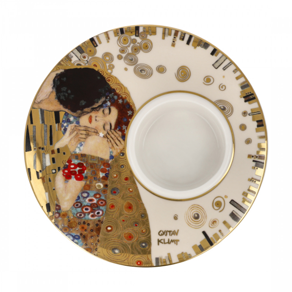 Goebel Der Kuss Windlicht Kerzenhalter Gustav Klimt Artis Orbis Teelichthalter Porzellan NEUHEIT 2024