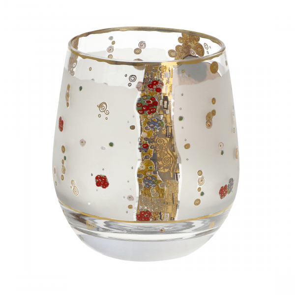 Goebel Windlicht Der Kuss Gustav Klimt NEUHEIT 2024 Teelichthalter Glas