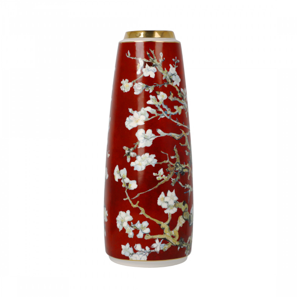 Goebel Der Mandelbaum rot Vase 26,50 cm Vincent van Gogh Künstler Motiv Porzellanvase NEUHEIT 2024 Blumenvase