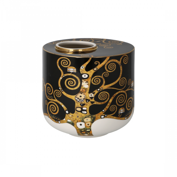 Goebel Der Lebensbaum Vase 16 cm Gustav Klimt Künstler Motiv Porzellanvase NEUHEIT 2024 Blumenvase
