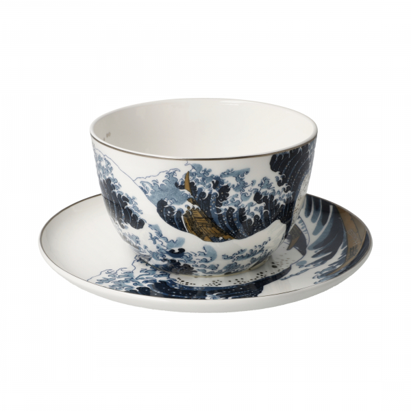 Goebel Die Welle Katsushika Hokusai Jumbotasse Tasse Teetasse Cappuccinotasse NEUHEIT 2024 Porzellan
