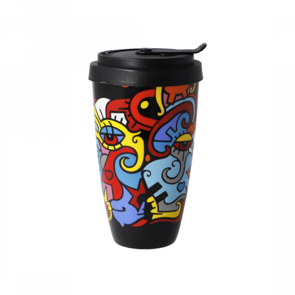 Goebel Billy the Artist - Together - Tasse Trinkbecher NEUHEIT 2021 Mug To Go mit Deckel Teetasse Kaffeetasse Porzellan