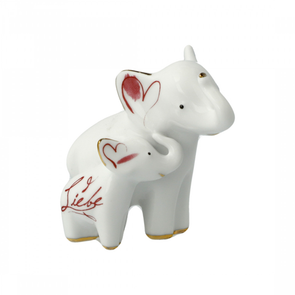 Goebel Mini Elefant in Love Liebe & Stärke Elephant de luxe Figur ANGEBOT aus dem Display