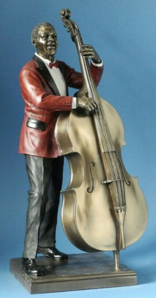 Parastone Figur Jazz Bass - Le Monde du Jazz Musiker Skulptur