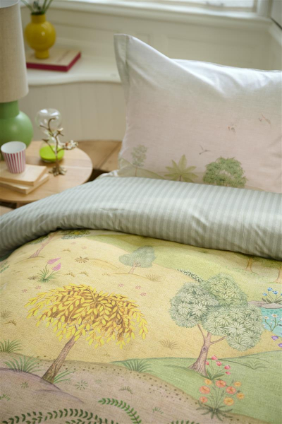 PIP STUDIO Cabrera Green Bettwäsche 135x200cm Kopfkissen und Bettbezug