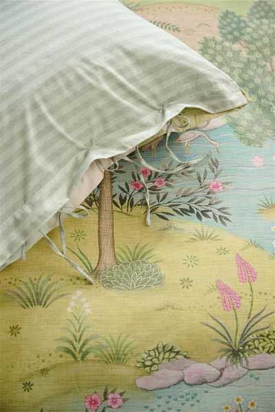 PIP STUDIO Cabrera Green Bettwäsche 135x200cm Kopfkissen und Bettbezug