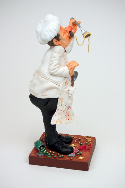 Guillermo Forchino FO85500 Koch 41cm Figur Comic Art  Geschenkidee Skulptur Küche