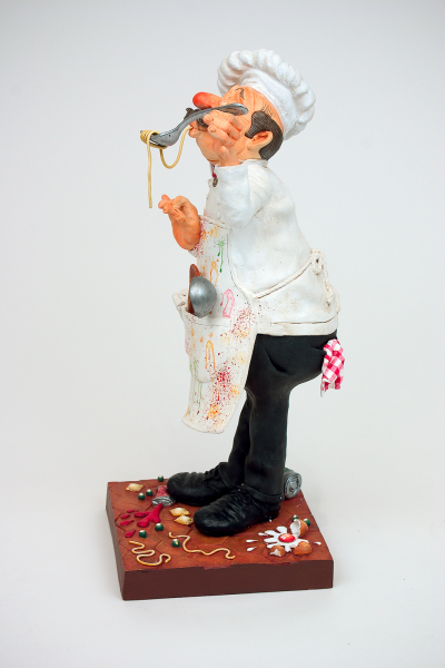 Guillermo Forchino FO84000 Koch 24cm Figur Comic Art  Geschenkidee Skulptur Küche