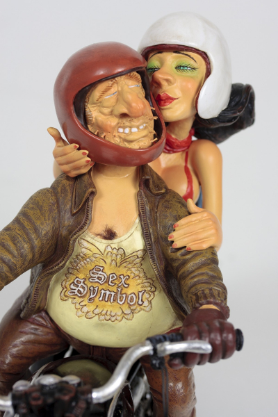 Guillermo Forchino FO85070 EXITING MOTOR RIDE Comic Art 26cm Motorrad Skulptur Geschenkidee Figur - AUSVERKAUFT -