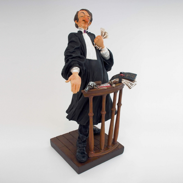 Guillermo Forchino FO84001 Anwalt 24cm Figur Comic Art Rechtsanwalt Geschenk Idee Skulptur Kanzlei