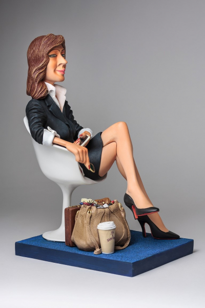 Guillermo Forchino FO85546 Figur BUSINESS WOMAN Comic Art 33cm Geschenkidee Skulptur Frau