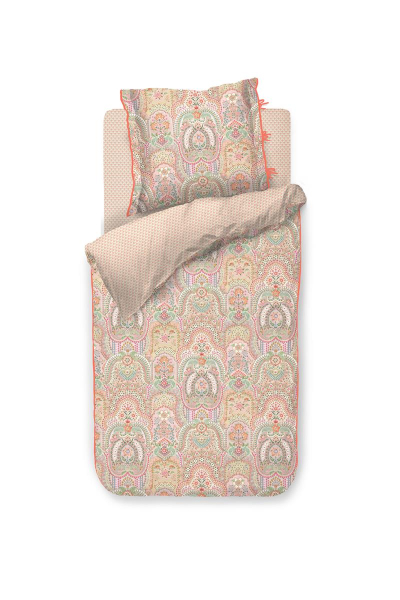 PIP STUDIO Jabali Flower Coral Bettwäsche 135x200cm Kopfkissen und Bettbezug