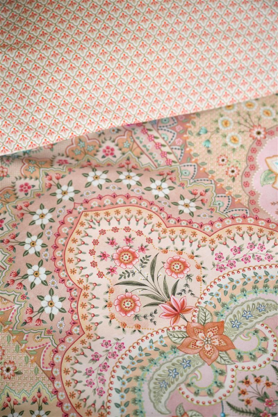 PIP STUDIO Jabali Flower Coral Bettwäsche 135x200cm Kopfkissen und Bettbezug