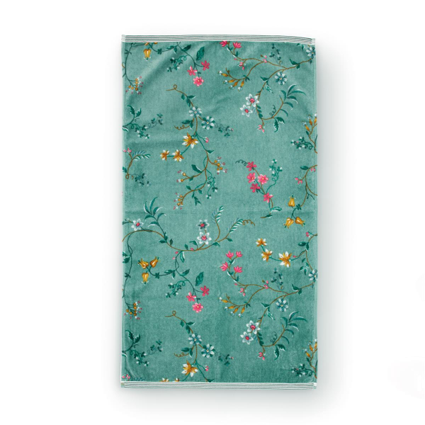 Pip studio Les Fleurs Handtuch Green 55x100cm grün