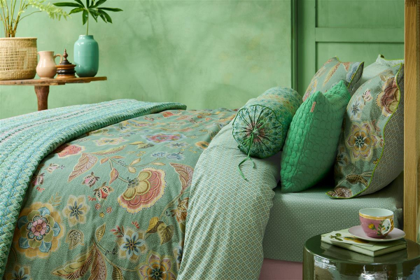 PIP STUDIO Matata Green Bettwäsche 135x200cm Kopfkissen und Bettbezug