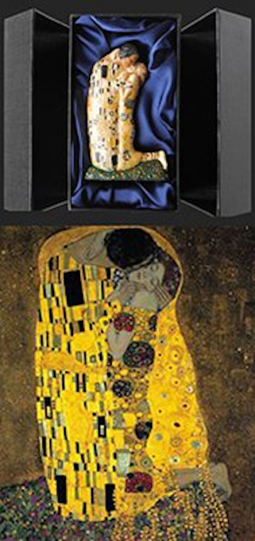Parastone Pocket Art - Der Kuss - Gustav Klimt - Petit Danseuse Museums Miniaturskulptur