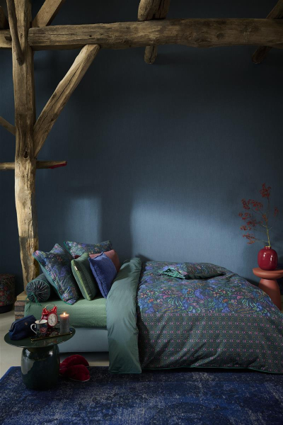 PIP STUDIO Querida Dark Blue Bettwäsche 135x200cm Kopfkissen und Bettbezug