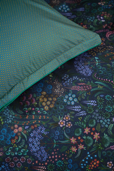 PIP STUDIO Querida Dark Blue Bettwäsche 135x200cm Kopfkissen und Bettbezug