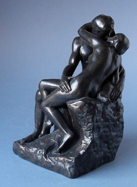 Parastone Auguste Rodin Der Kuss le baiser marmor 24 cm Replikat Museumsreplikat