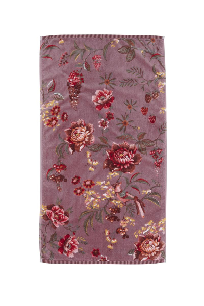 Pip studio Secret Garden Mauve Handtuch 55x100cm Pink