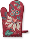 PIP Studio Oven Glove Flower Festival Dark Pink 29x15cm Ofenhandschuh Topflappen