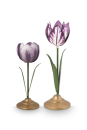 PIP STUDIO Tulip Candle Holders Metal Lilac 2er Set Tulpen Kerzenständer Metall lila