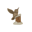 Goebel Eule im Winterwald Weihnachten Schnee Figur Tier