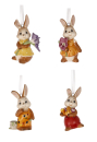 Goebel Hase Hänger 4er Set- Ostern kann kommen - Die steht mit gut - Duftende Freesie - Meister Klecks - Hasenhänger  Hasen