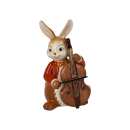 Goebel Figur Hase - Fröhlicher Bassist - Musikanten Ostern NEUHEIT 2024