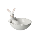 Goebel Hase Snow White " Sweets for my Sweet "  Hasenjunge in Schale Ostern NEUHEIT 2024